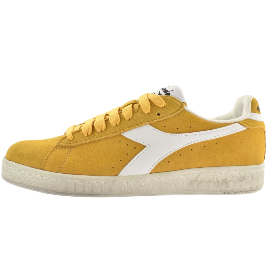 Yellow diadora trainers top